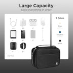 pack all Electronic Organizer Plus, Larger Capcity Cable Organizer Bag - Image 7