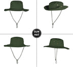 Sun Hats for Men Women Boonie Hat Foldable Fishing Hat UPF 50+ Bucket Hat for - Image 4