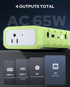 Apowking Power Bank with AC Outlet, 65W Portable Laptop Battery Bank Fast - Image 4