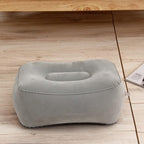 Inflatable Travel Foot Rest Pillow, Head Pad, Soft Flocking Pillow, Flights - Image 7