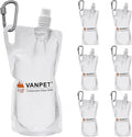 1L Hiking Collapsible Water Bottles, 33OZ BPA-Free Plastic Flasks, Reusable by VANPET