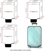 3 Pieces Clear Luggage Cover Protectors, 0.4mm Thicken PVC Suitcase Covers - Image 3
