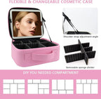 Travel Makeup Bag for Makeup Artists Large Makeup Case, - Image 2
