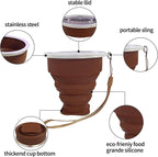 200ML Collapsible Cup- Silicone Foldable Expandable Folding Drinking Cup - Image 3