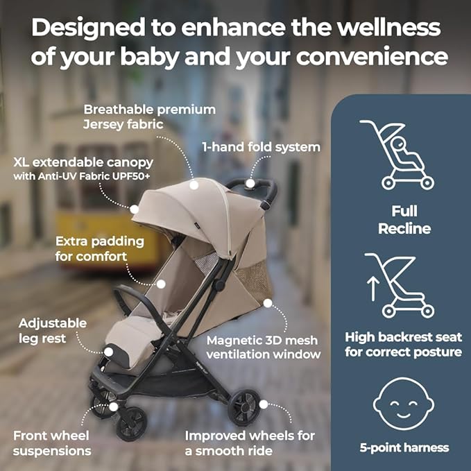 Inglesina Quid³ Stroller, Galaxy Gray - Image 5