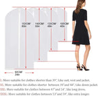 Garment Bags for Hanging Clothes 24''X48'' Suit Bags for Closet Storage Plastic - Image 2