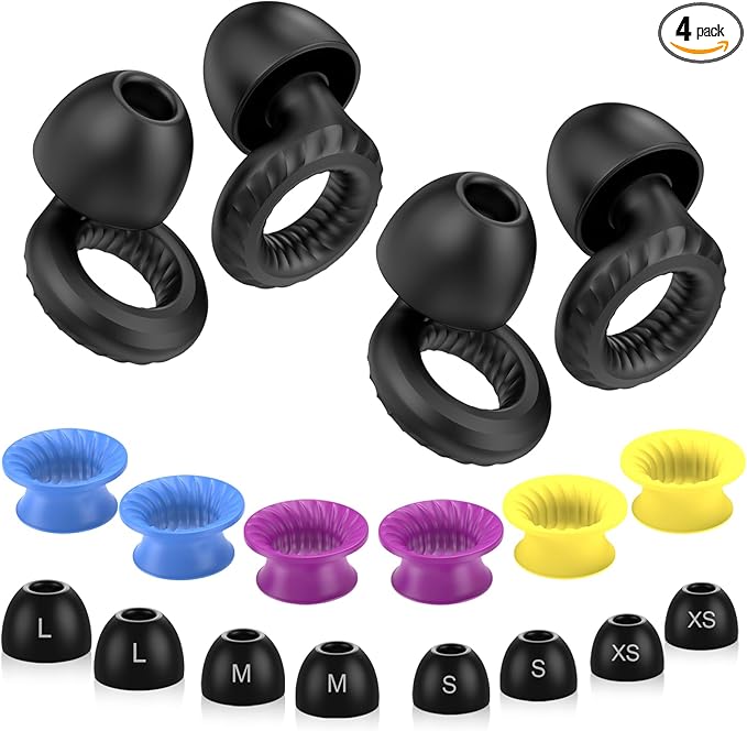 Ear Plugs for Sleeping Noise Cancelling -30dB, Deep Focus, Hearing Protection by SIXTHGU