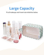 Narwey Clear Toiletry Bags for Traveling Women Men, Make Up Organizer, Skincare - Image 2