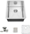 TORVA 13 x 15 Inch Undermount Kitchen Sink, Premium 304 Stainless Steel Bar Sink by TORVA