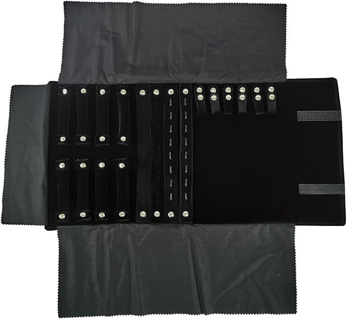 Velvet Travel Jewelry Case Roll Bag Organizer - Image 4