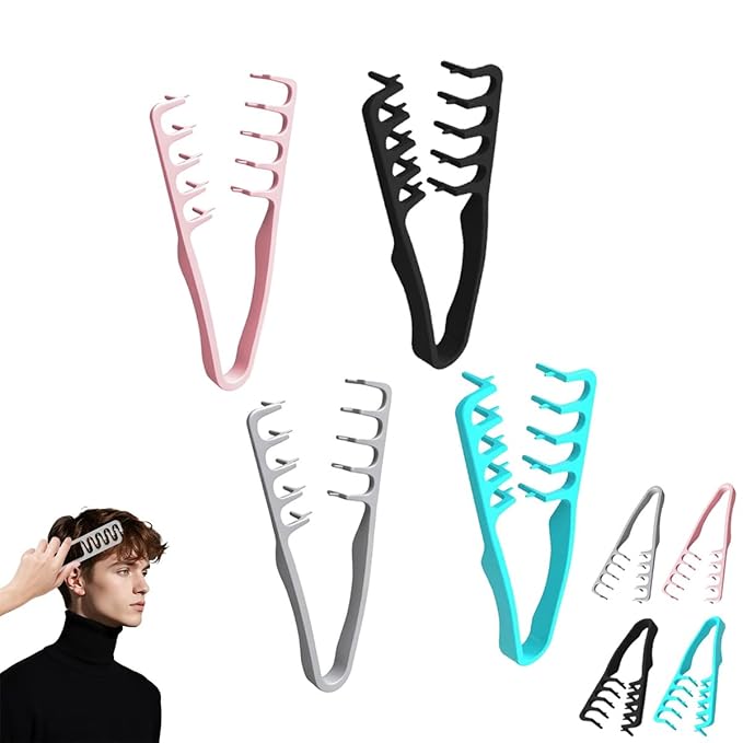 2026 Upgrade Texture Comb — Men's Fluffy Texture Hair Styling Appliances, Volume And Grooming Accessory For Women, Maximum Lift Hair Roots Volume Tool (Set of 4)