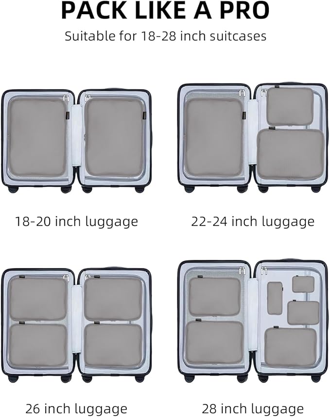 6 Set Compression Packing Cubes - Image 7