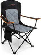 FAIR WIND Oversized Fully Padded Camping Chair, Heavy Duty Quad Fold Chair Arm by FAIRWINDOutdoorEquipment