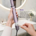 7-in-1 Air Multi-Styler & Hair Dryer Brush with Auto-Wrap Curlers (Purple)