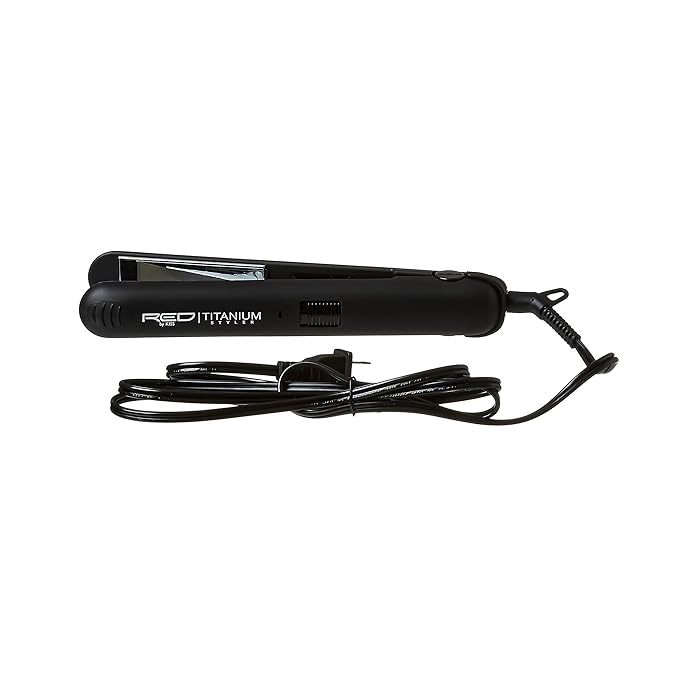 RED by KISS Titanium Styler Flat Iron (Titanium, 1 1/4")