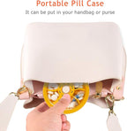 INVODA Weekly Pill Organizer 7 Compartment Rotating Pill Box - Image 7