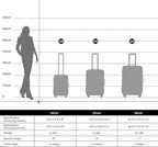 Merax Luggage Sets of 3 Piece Carry on Suitcase Airline Approved, Hard Case - Image 6