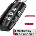 Fosmon Luggage Locks TSA Approved 6 Pack, Suitcase Locks - Image 5