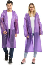 Opret 2 Pack Raincoats for Adults Reusable, EVA Rain Ponchos Lightweight Rain by Opret