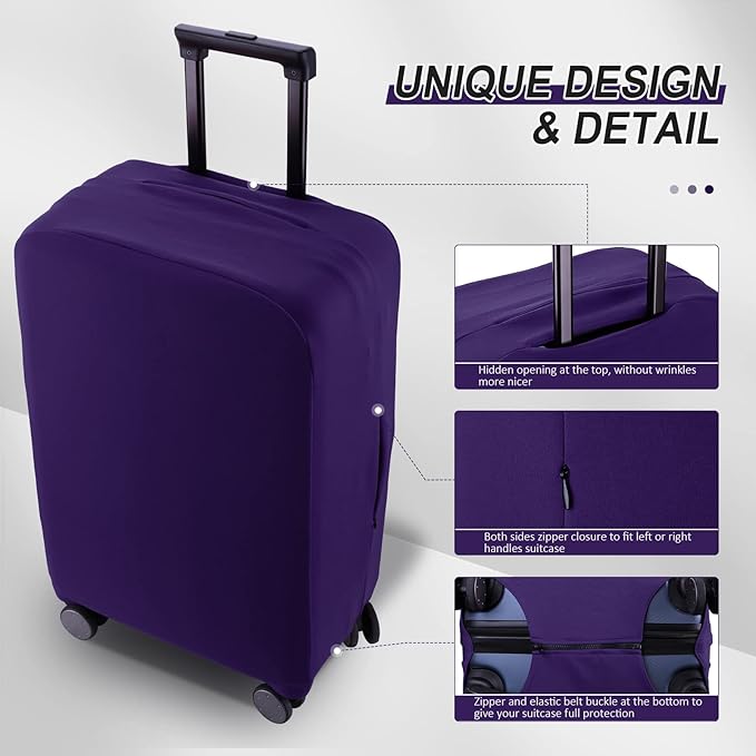 Travel Luggage Cover Suitcase Protector Scratch-Resistant Fit 19-31 Inch - Image 3