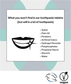 Unpaste Toothpaste Tablets, New Formula, Fluoride Mint, Xylitol Free, Plastic - Image 8