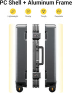 LEVEL8 Zipperless Carry On Luggage Airline Approved - Image 3