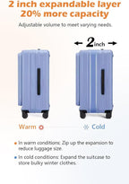 HotWay 19 Inch Expandable Carry On Luggage - Image 3