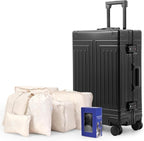 All Aluminum Magnesium Carry On Luggage，Cut from Whole Aluminum Sheet，22x14x9 by KANGSHILU