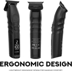 Supreme Trimmer 2Spee ST622 – Cordless Beard & Hair Trimmer for Men | 2-Speed Motor, 180 Min Runtime, Zero-Gap Adjustable Blade, Digital Display, Removable Blade Design