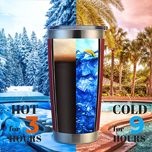 20oz Stainless Steel Tumbler Bulk with Lid (12 Count (Pack of 1) / Powder Red)