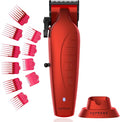 Supreme Trimmer Vader Clipper with DLC Taper Blade STC5098 | 210 Min Run Time 7500 RPM Hair Trimmer | Professional Brushless Motor Barber Clipper | Red