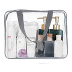 2Pcs Crystal Clear PVC Travel Toiletry Bag Kit - Image 6