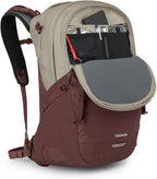Osprey Tropos Laptop Backpack, Sawdust Tan/Raisin Red - Image 4