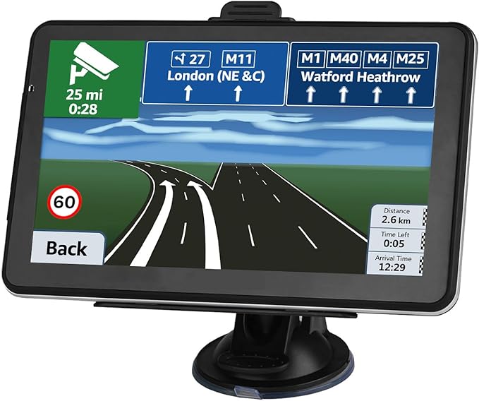 Car GPS Navigation, Latest 2025 Map 7 inch Touch Screen Car GPS, Voice Turn by LEIENSI