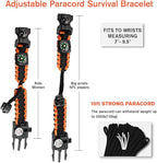 20 in 1 Survival Paracord Bracelet Adjustable Gear Kit - Image 4