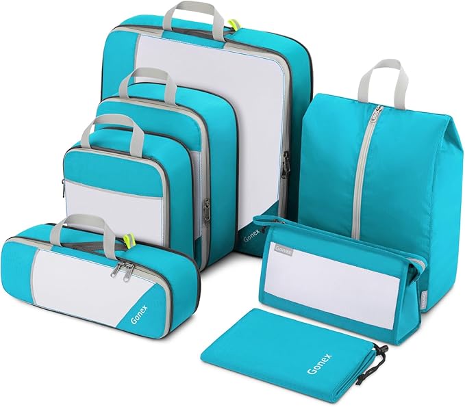 Compression Packing Cubes, Gonex Extensible Storage Mesh Bags Organizers by Gonex