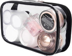 Portable Zippered Transparent Vinyl Travel Cosmetic Bag Clear PVC Makeup Kits - Image 6