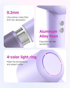 Hair Dryer with Diffuser & Comb Attachment for Curly Hair, PLUZZ 270M Negative Ionic Blow Dryer Brush, High-Speed 110,000RPM Brushless Motor Hairdryer, Lightweight Travel Hair Dryers Quiet, Women/Men