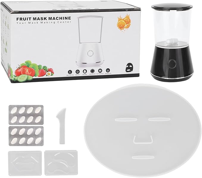 Hozee Face Cream Maker Machine, Facial Treatment DIY Fruit Vegetable Mask Maker Machine, Facial Mask Machine with Lip Eye Mold, Collagen Capsules