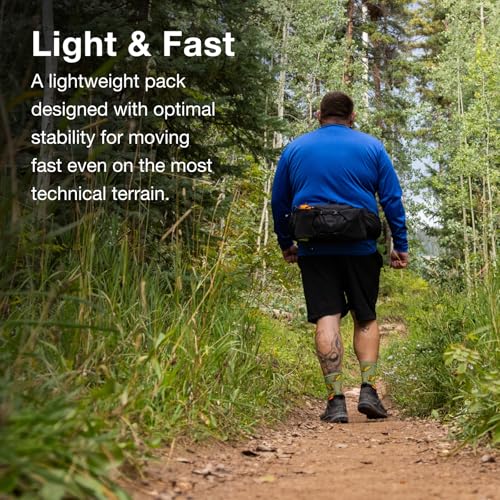 Talon 6L Men's Lumbar Hiking Waist Pack (6l (Extended Fit) / Black/Coal Grey)