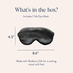 Brooklinen Silk Eye Mask for Sleeping – Carbon Grey, 100% Mulberry Silk Sleep - Image 2