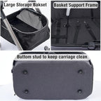 Pet Stroller for Small Medium Dogs, Cat Carriage Travel System Four Wheel Dog - Image 7