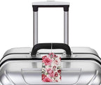 2PC Red Rose Flower Luggage Tag - Image 5