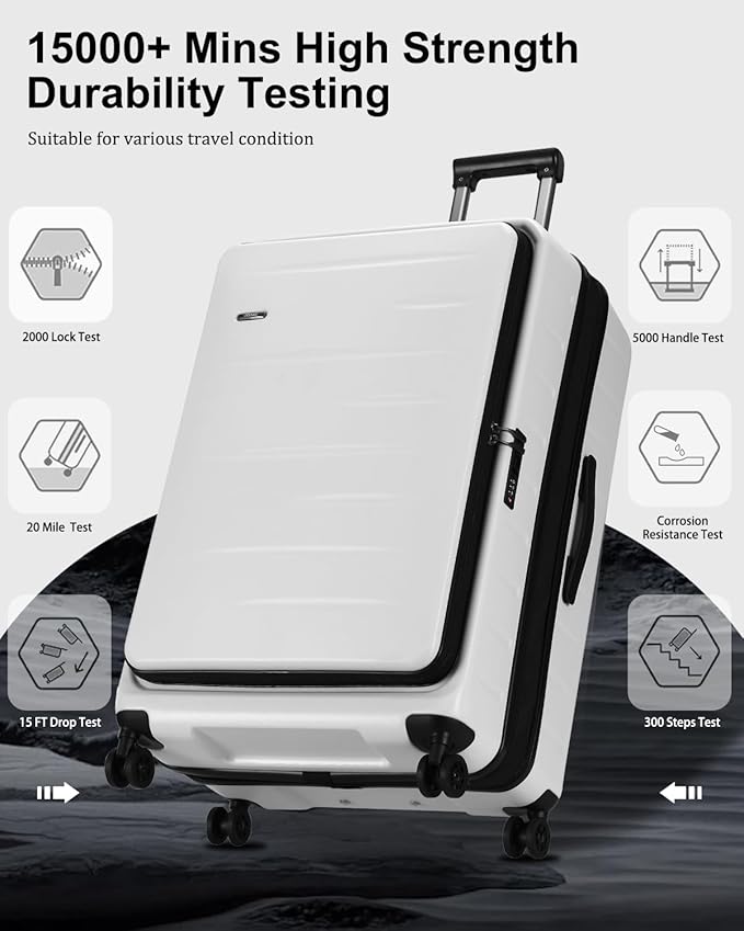 Luggage Sets 2 Pieces, 20 Inch Carry On Luggage and Expandable 28 Inch Checked - Image 7