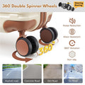 Luggage Sets with spinner wheels (Beige / 4 Piece Sets(14/20/DB/TB))