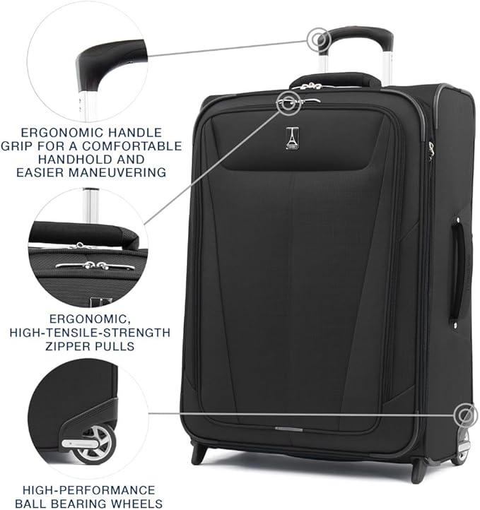 Travelpro Maxlite 5 Softside Expandable Upright 2 Wheel Checked Luggage - Image 2