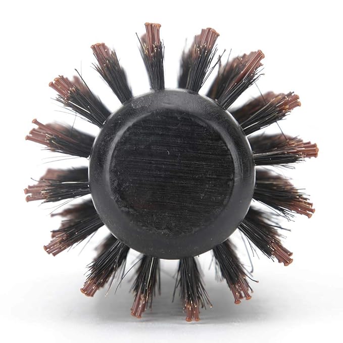 Boar Round Styling Hair Brush Wood Roller Round Comb Heat Anti Static Hairdressing Comb Blow Dryer & Curling Roll Hairbrush