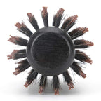 Boar Round Styling Hair Brush Wood Roller Round Comb Heat Anti Static Hairdressing Comb Blow Dryer & Curling Roll Hairbrush