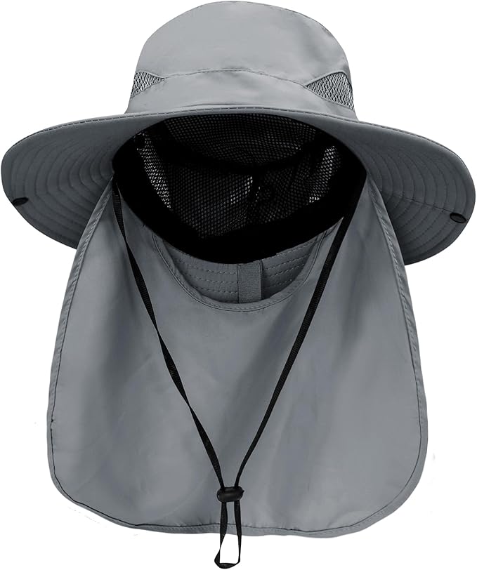 PFFY Sun Bucket Hats for Men Women 3” Wide Brim UPF 50+ Fishing & Beach Hat by PFFY