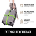 GORILLA GRIP Heavy Duty 8 Pack Adjustable Luggage Straps - Image 5